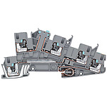 Grey ALPHA DIN Rail Terminal Block, Triple level, 2.5mm² (8WH6001-4NF00)