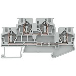 Grey 8WH2025 DIN Rail Terminal Block, 1.5mm², 500 V (8WH2025-0AG00)