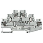 Grey ALPHA DIN Rail Terminal Block, Triple level, 2.5mm² (8WH2030-4HF00)
