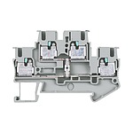 Grey ALPHA DIN Rail Terminal Block, Single level, 2.5mm² (8WH6025-0AF00)