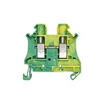 Green/Yellow 8WH1000 DIN Rail Terminal Block, 10mm², 1 kV (8WH1000-0CJ07)