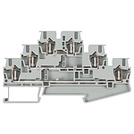 Grey ALPHA DIN Rail Terminal Block, Triple level, 2.5mm² (8WH2030-0AF00)