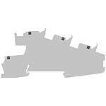 Grey ALPHA DIN Rail Terminal Block, Double level, 2.5mm² (8WH6001-4CF00)