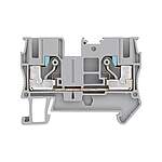 Grey 8WH DIN Rail Terminal Block, 6mm², 1 kV (8WH6000-0AH00)