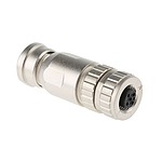 Harting Circular Connector, 5 Contacts, Cable Mount, M12 Connector, Plug, Female, IP67, M12 Series (21033292501)