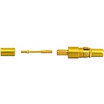 D-Sub Mixed Series, size 188 AU, 316 U, RG 174 U Male Crimp, Solder D-Sub Connector Coaxial Contact, Gold (09692815140)