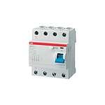 RCCB, 25A, 4 Pole, 500mA, Type AC, 230V ac (2CSF204023R4250 F204 AC-25/0.5)
