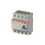 RCCB, 25A, 4 Pole, 30mA, Type A, 400V ac (2CCF544110E0250 F404A25/0.03)