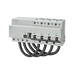 Type C RCBO - 4P, 125A Current Rating, 5SU1 Series (5SU1644-7WK82)