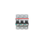 High Performance S800S MCB, 3P Poles, 100A Curve C, 400V AC, 250V DC, 50 kA Breaking Capacity, MCB (2CCS863001R0824 S803S-C100)