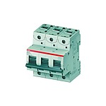 High Performance S800S MCB, 3P Poles, 63A Curve B, 400V AC, 250V DC, 50 kA Breaking Capacity, MCB (2CCS863001R0635 S803S-B63)
