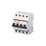 System Pro M Compact S200 MCB, 4P Poles, 25A Curve D, 400V AC, 6 kA Breaking Capacity, MCB (2CDS254001R0251 S204-D25)