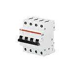 System Pro M Compact S200 MCB, 4P Poles, 13A Curve B (2CDS254001R0135 S204-B13)