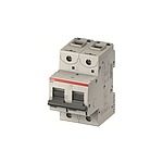 High Performance S800S MCB, 2P Poles, 2A Curve C (2CCF019876R0001 S802S-C2)