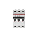 System Pro M Compact S200 MCB, 3P Poles, 63A Curve B, 400V AC, 6 kA Breaking Capacity, MCB (2CDS253001R0635 S203-B63)