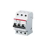 System Pro M Compact S200 MCB, 3P Poles, 10A Curve B, 400V AC, 6 kA Breaking Capacity, MCB (2CDS253001R0105 S203-B10)