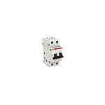 System Pro M Compact S200 MCB, 2P Poles, 6A Curve B, 400V AC, 6 kA Breaking Capacity, MCB (2CDS252001R0065 S202-B6)