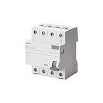 RCCB, 80A, 4 Pole, 300mA, Type F, 400V ac (5SV3647-7)