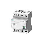 RCCB, 25A, 4 Pole, 300mA, 400V ac (5SV3642-4KK14)
