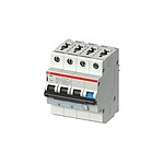 RCCB, 16A, 4 Pole, 100mA, Type C, 415V ac (2CCL564120E0164 FS403 M-C16/0.1 RCBO)