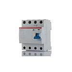RCCB, 63A, 4 Pole, 100mA, Type A, 230/400V ac (2CSF204201R2630  F204 A S-63/0,1)
