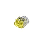 HellermannTyton, HelaCon Plus Mini Wire Splice Connector 0.5 ->2.5 (Solid) mm², 1 ->2.5 (Stranded) mm² (148-90036 HCPM-2-PC-CL/YE)