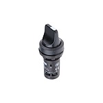 2 Position Short Handle Black Selector Switch - 22mm Cutout Diameter (1SFA619201R1026  C2SS2-10B-20)