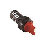 3 Position Short Handle Black Selector Switch - 22mm Cutout Diameter (1SFA619212R1026  C3SS3-10B-20)