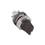 Modular Series 3 Position Selector Switch Head, 22mm Cutout, Black Handle (1SFA611210R3006  M3SS1-30B)