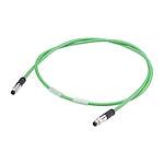 Male 4 way M8 to Male 4 way M8 Sensor Actuator Cable, 15m (6ES7194-2MN15-0AA0)