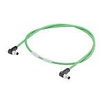 Male 4 way M8 to Male 4 way M8 Sensor Actuator Cable, 10m (6ES7194-2LN10-0AB0)