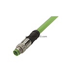 Straight Male 4 way M8 to Straight Male 4 way M8 Sensor Actuator Cable, 5m (2134C7C7477005)