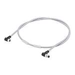 Right Angle Male 4 way M8 to Right Angle Female 4 way M8 Sensor Actuator Cable, 1m (6ES7194-2LH10-1AB0)