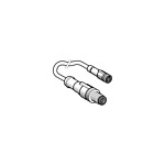 Sensors Straight Male 3 way M12 to Straight Female 3 way M8 Sensor Actuator Cable, 2m (XZCR1509040H2)