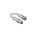 Sensors Straight Male 3 way M12 to Straight Female 3 way M12 Sensor Actuator Cable, 1m (XZCR1511040A1)