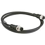 Sensors Straight Male 5 way M12 to Straight Female 5 way M12 Sensor Actuator Cable, 2m (XZCR1511064D2)