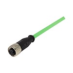 Straight Female 4 way M12 to Unterminated Sensor Actuator Cable, 1m (21349300405010)