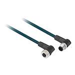 Sensors Straight Male 4 way M12 to Straight Female 4 way M12 Sensor Actuator Cable, 2m (XZCR1512041C2)