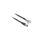 Sensors Straight Male 4 way M12 to Unterminated Sensor Actuator Cable, 500mm (XZCP1541L05)