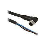 Sensors Right Angle Female 3 way 1/2 in Circular to Unterminated Sensor Actuator Cable, 2m (XZCP1965L2)