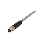 Straight Male 4 way M8 to Unterminated Sensor Actuator Cable, 1m (21348000481010)