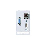 Straight, Panel Mount, Female to Female, Female to Male Type A 2.0 USB Connector (39500020143)