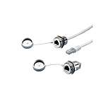 Horizontal, Wall Mount, Female to Male IP66, IP67 USB Connector (2482700)