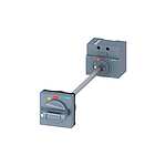 SENTRON Door Mounted Rotary Operator, For Use With 3VA1 100/160, Grey (3VA9157-0FK61)