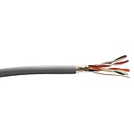 Twisted Pair Data Cable, 6 Pairs, 0.23 mm², 12 Cores, 24 AWG, Screened, 304m, Grey Sheath (5476C SL001)