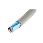 Multicore Data Cable, 0.23 mm², 15 Cores, 24 AWG, Screened, 100m, Grey Sheath (B953152 GE033)