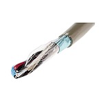 Twisted Pair Data Cable, 2 Pairs, 0.09 mm², 4 Cores, 28 AWG, Screened, 50m, Grey Sheath (B961022 GE321)
