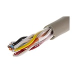 Multicore Data Cable, 5 Pairs, 0.23 mm², 10 Cores, 24 AWG, Unscreened, 100m, Grey Sheath (B963051 GE033)