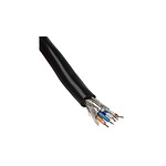 Twisted Pair Data Cable, 2 Pairs, 0.456 mm², 4 Cores, 22 AWG, Screened, 30m, Black Sheath (6455 BK005)