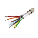 Multicore Data Cable, 0.23 mm², 6 Cores, 24 AWG, Screened, 50m, Grey Sheath (B953064 GE321)